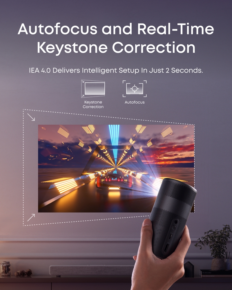 Anker Nebula Capsule Air Google TV Projector - Black | Sharaf